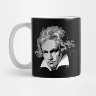 Beethoven Black and White Mug